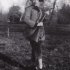 Báró Schell József Antal 12 éves korában, az első puskájával